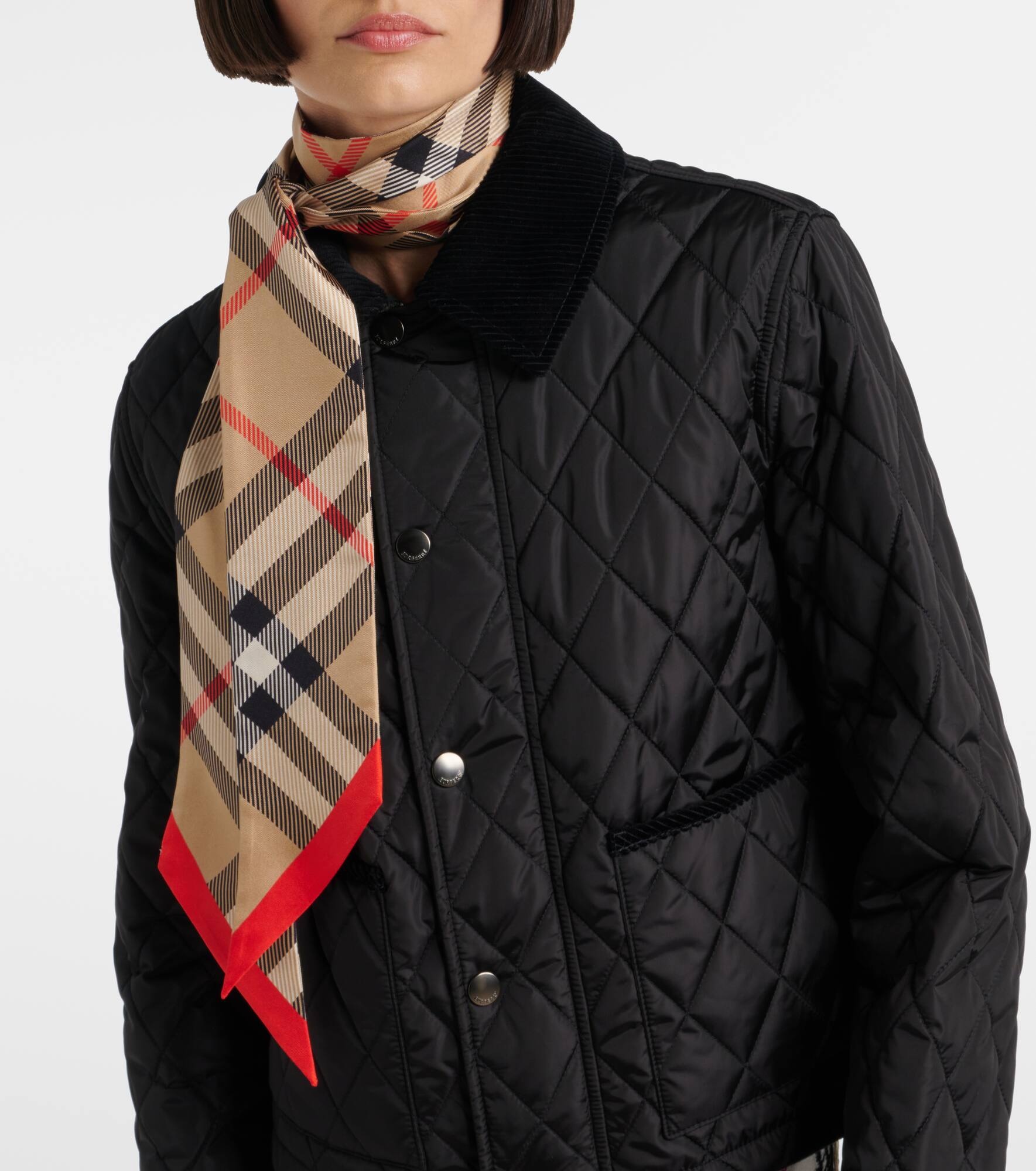 Burberry Check silk twill scarf - 2