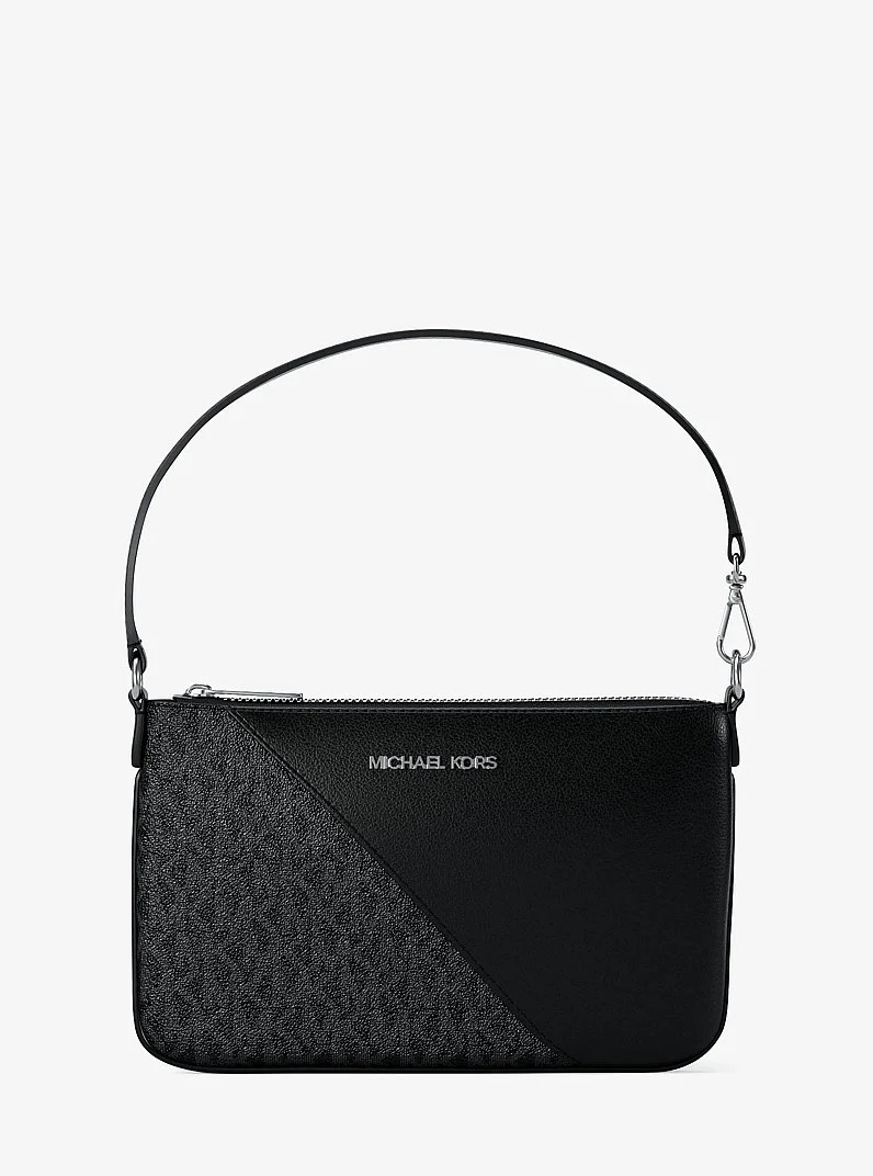 Jet Set Travel Small Signature Logo and Smooth Wristlet - 1