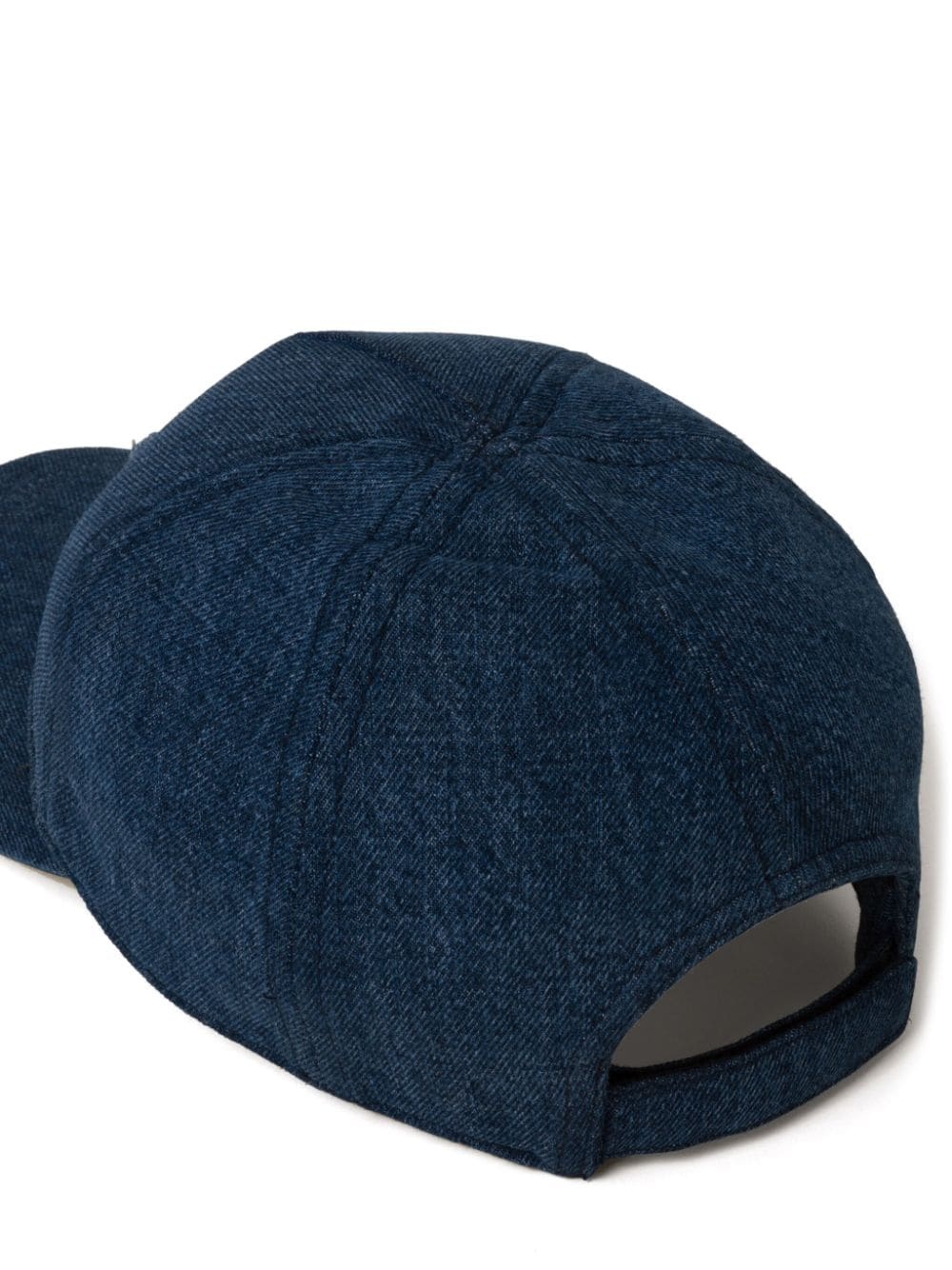 logo-embroidered denim cap - 2