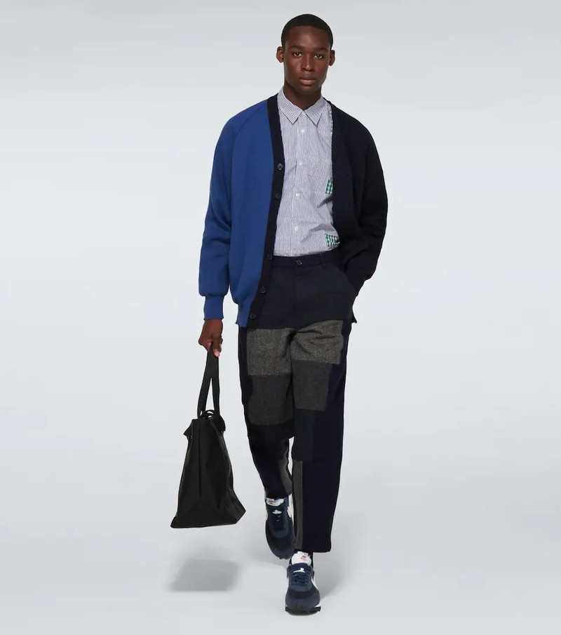 Nike sacai x Fragment x Nike LDWaffle sneakers "Blackened Blue" outlook