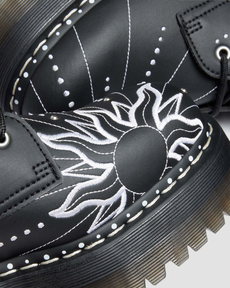 JADON HI SOLAR FLARE Reclaimed Leather Platform Boots 7
