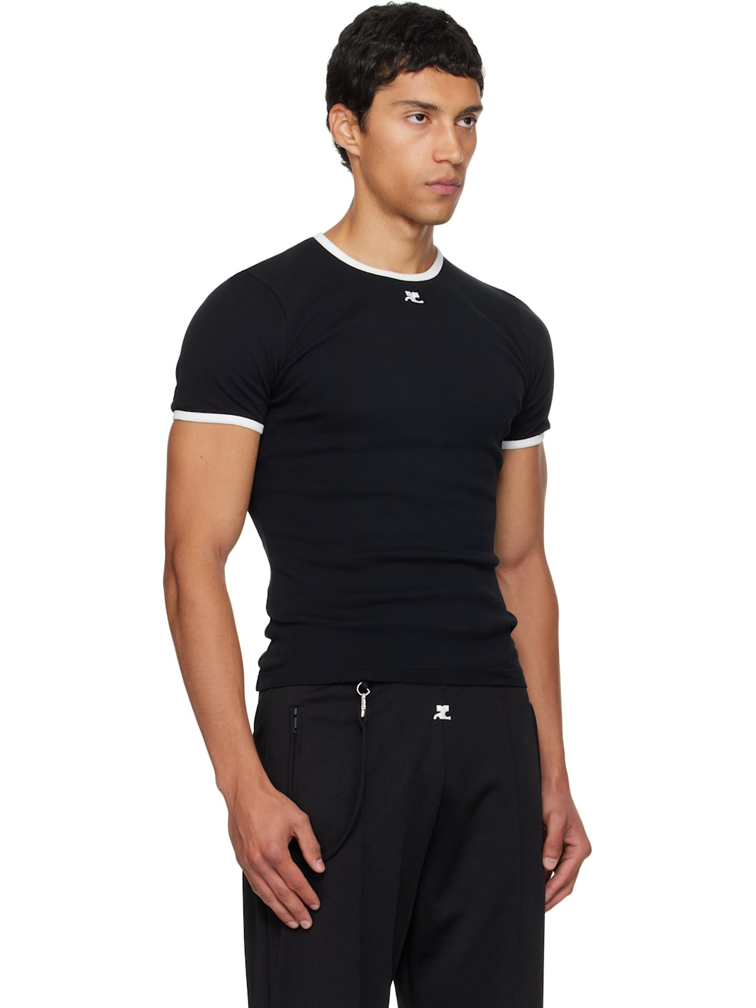 Black Signature Contrast T-shirt - 2