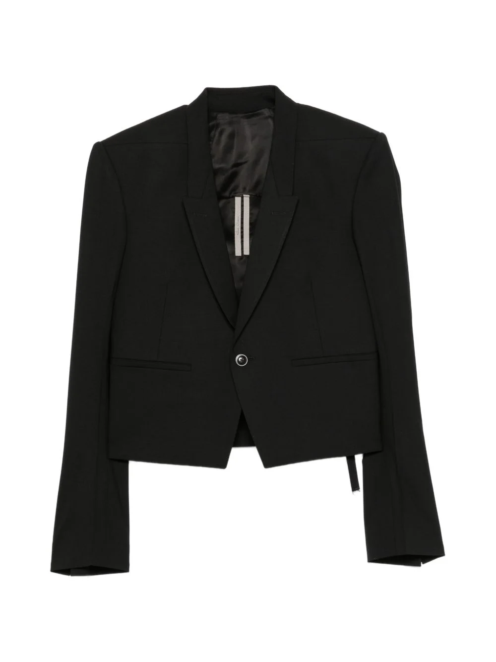 buckle-strap cropped blazer - 1
