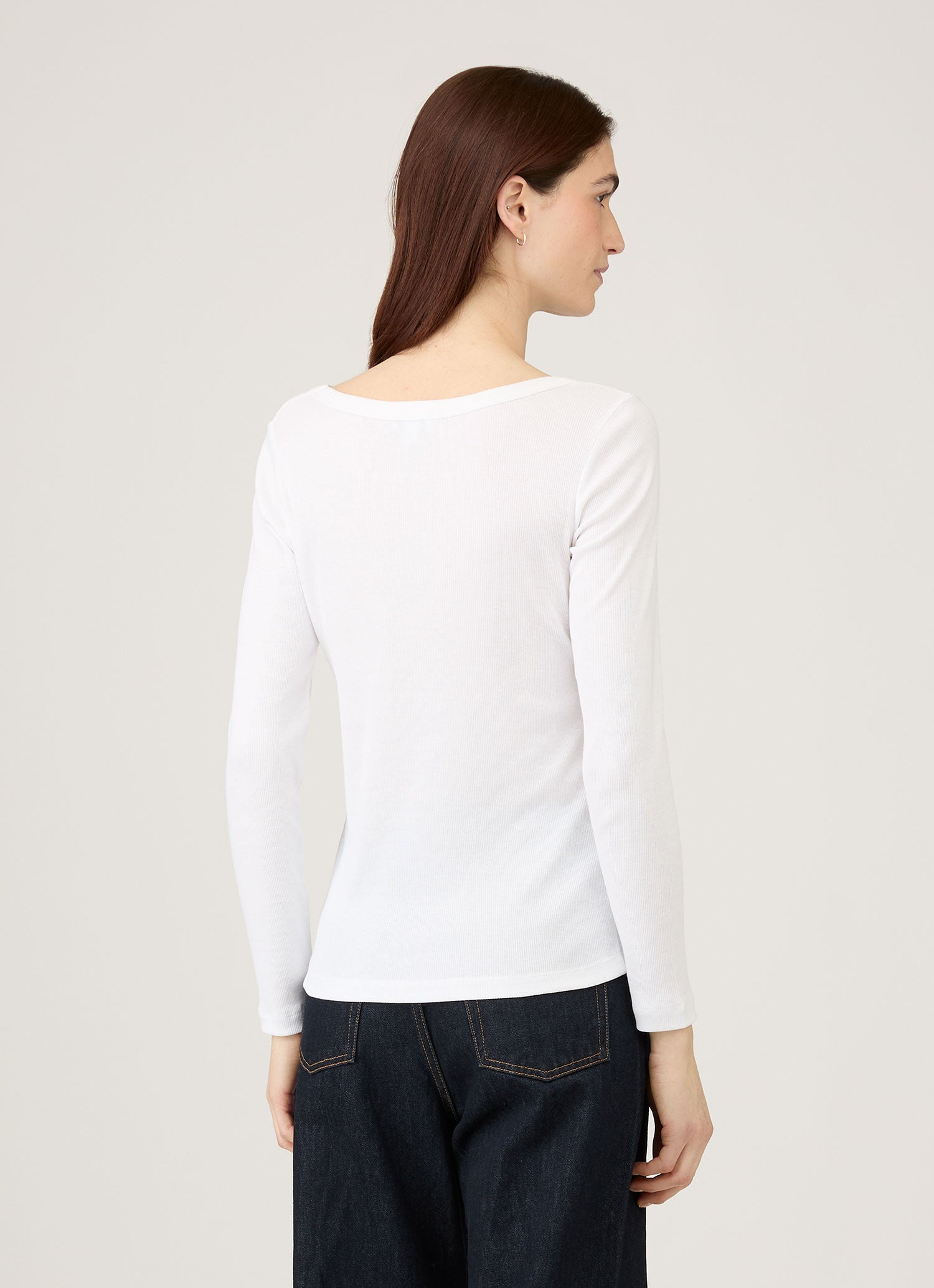 Ribbed Scoop Neck T‑shirt - 3