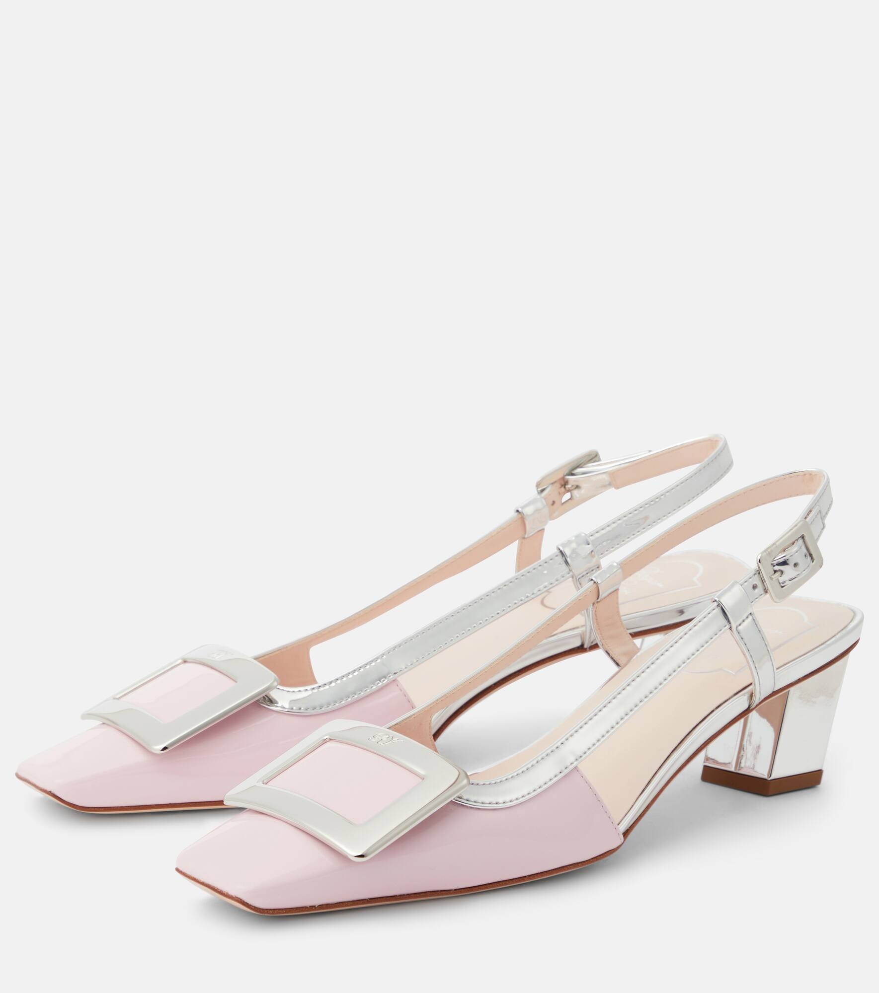 Belle Vivier patent leather slingback pumps - 5