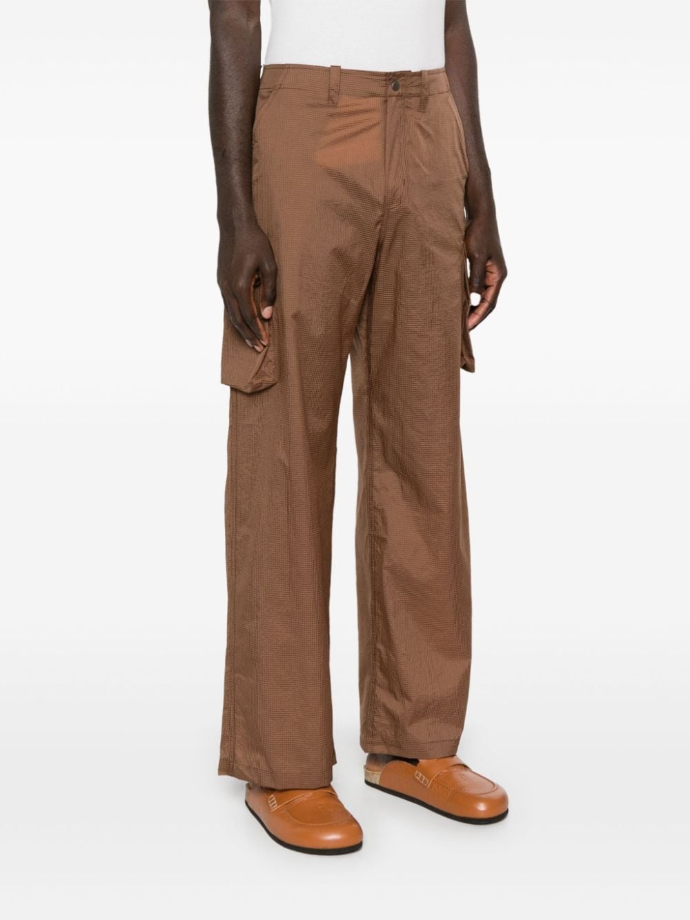 ripstop straight cargo trousers - 3