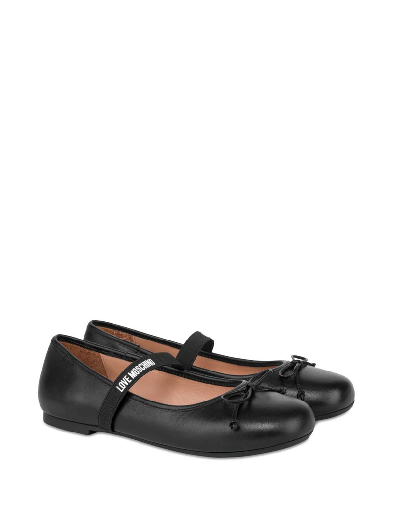 Moschino strap bow ballet flats outlook