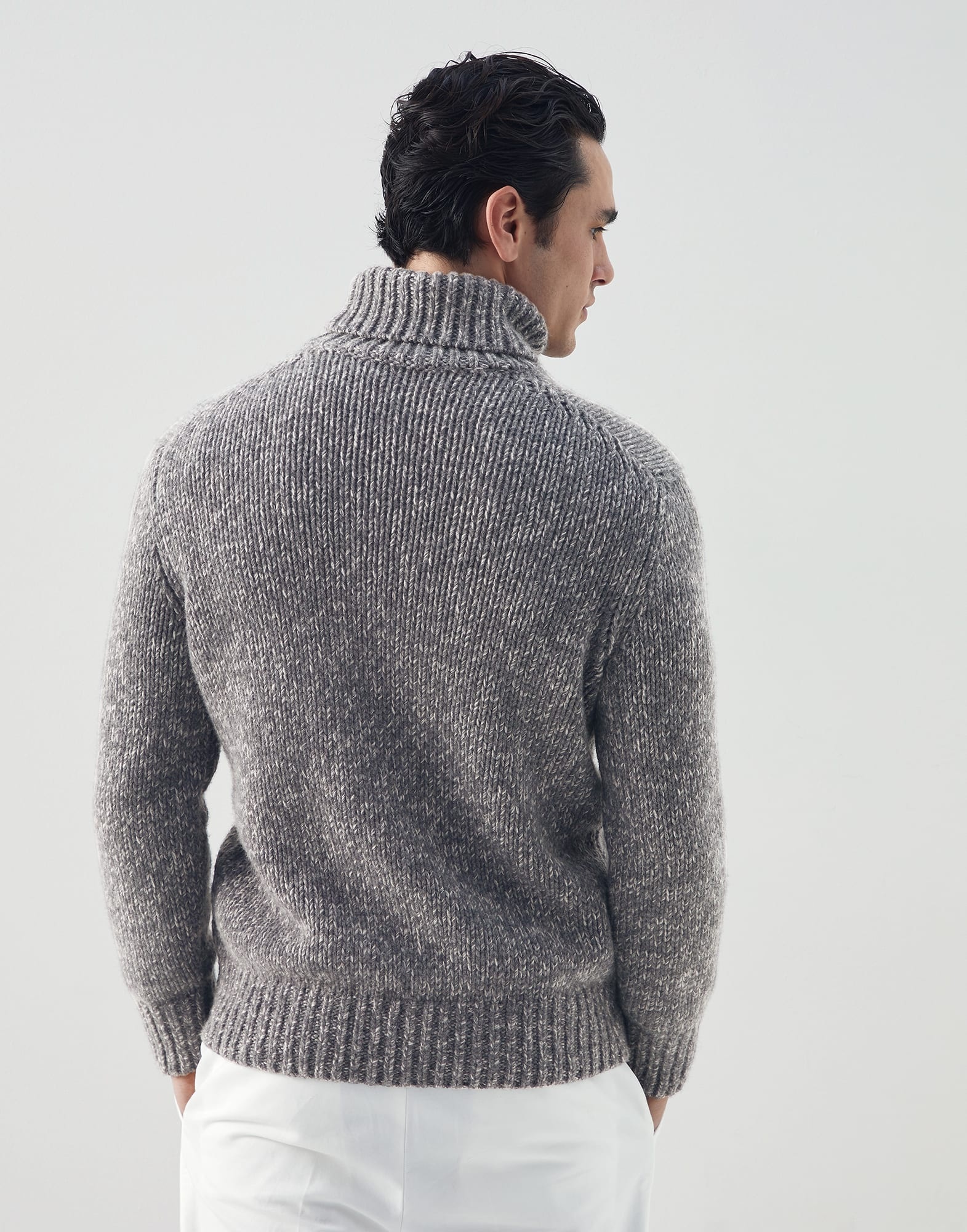 Cashmere cable turtleneck - 2