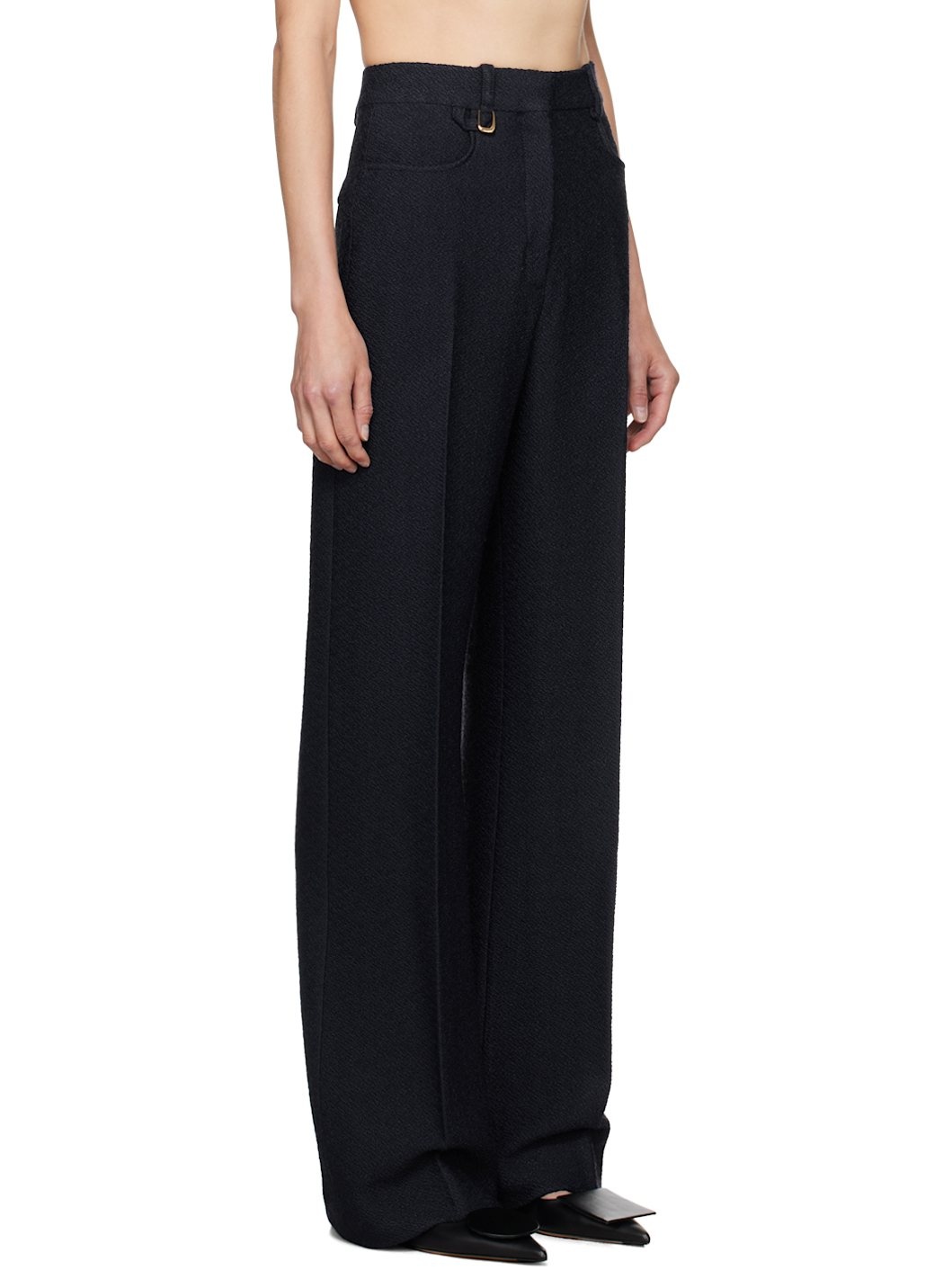 Navy La Casa 'Le pantalon sauge' Trousers - 2