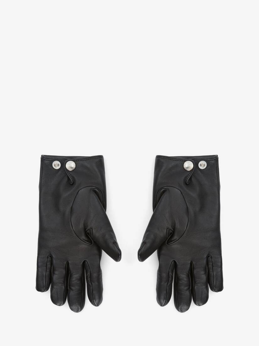 Women's Classic Cropped Gloves in Black - 2
