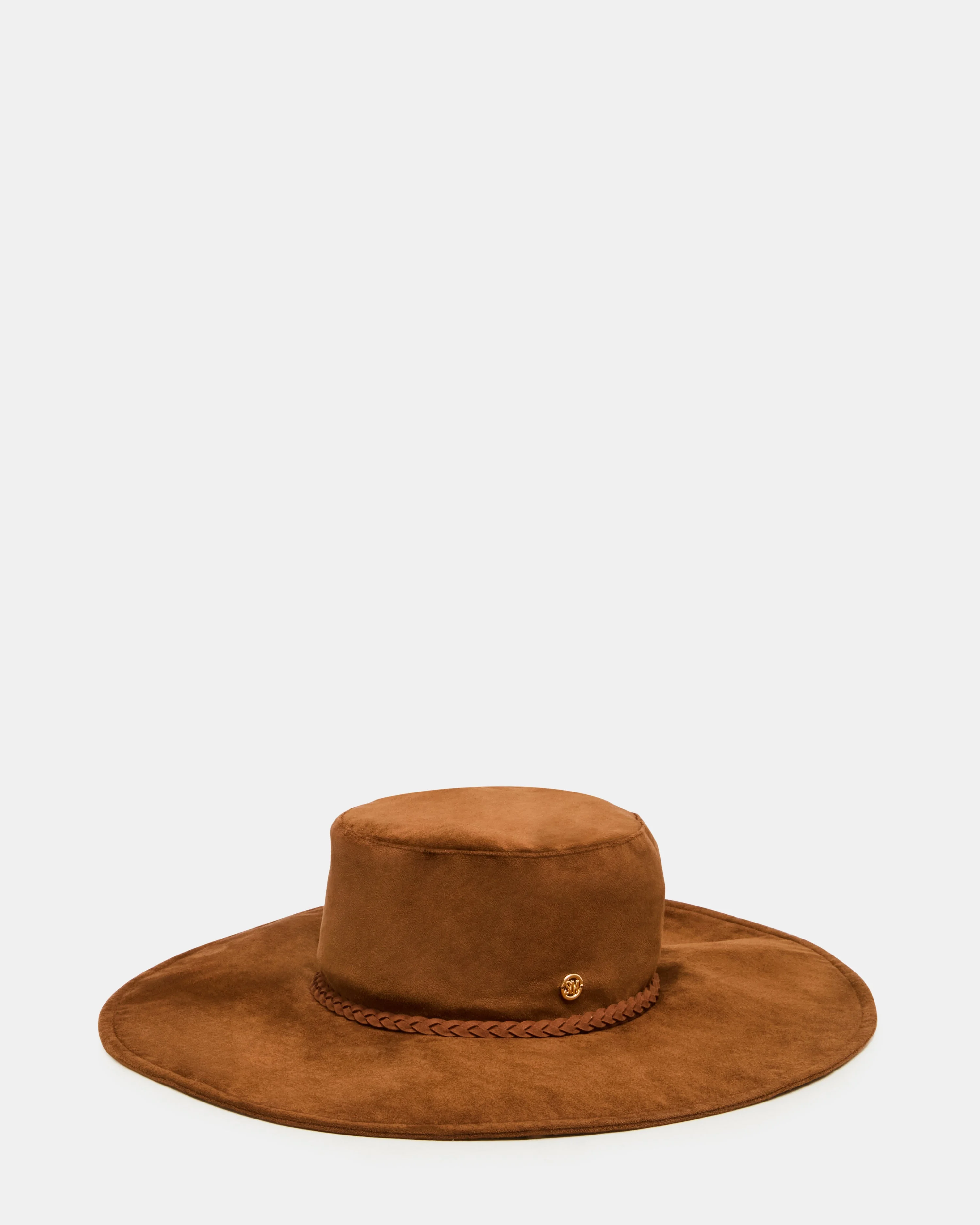 CHLOE FAUX SUEDE FLOPPY FEDORA TIRAMISU - 1