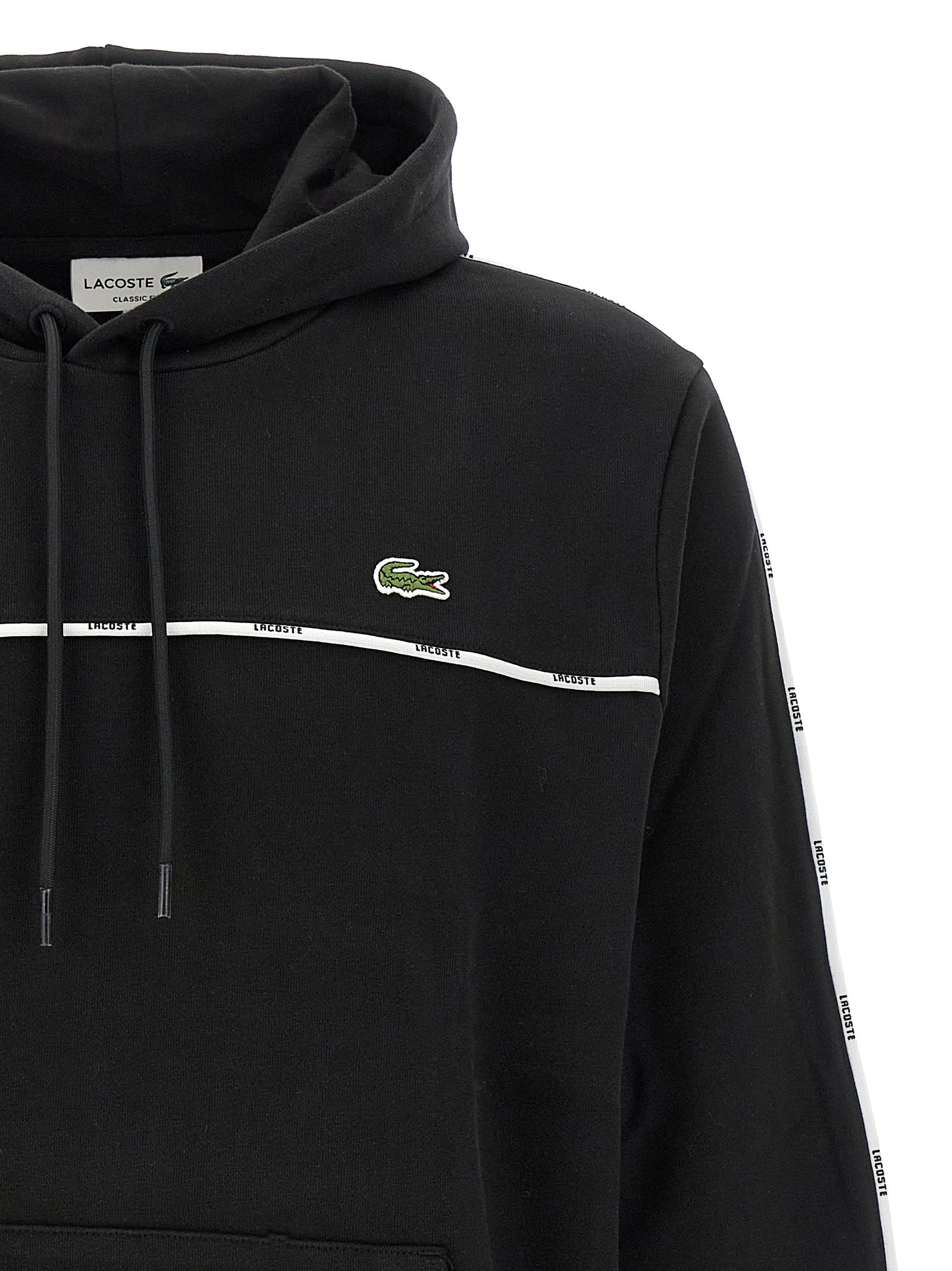 Lacoste Trim Sweatshirt Black - 3