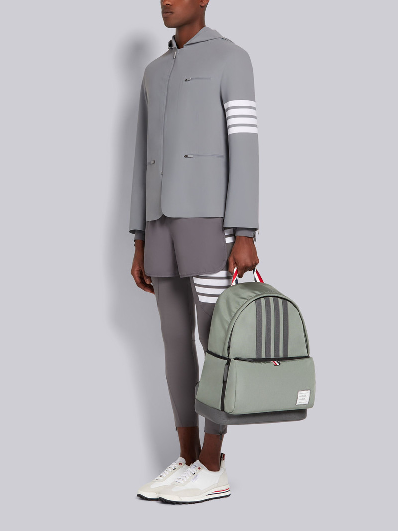 Medium Grey Nylon and Interlock 4-Bar Applique Easy Backpack 6