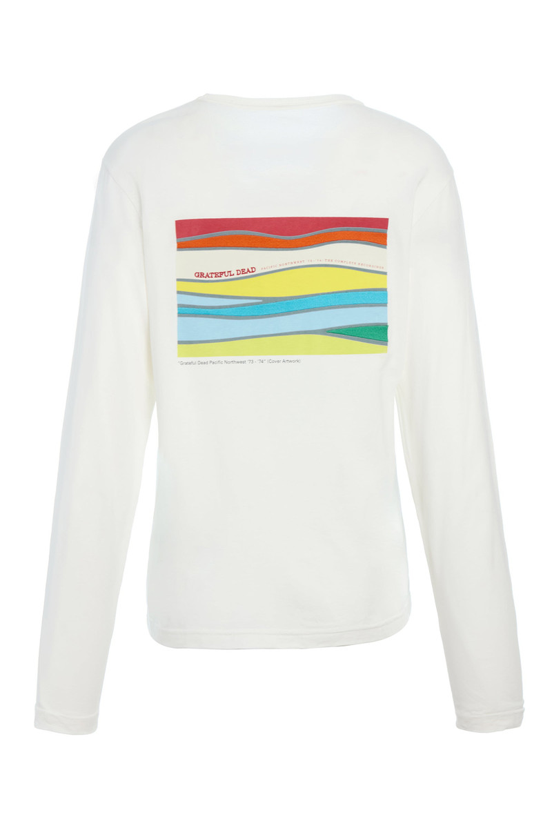 Combe Long Sleeve T-Shirt in White Fine Cotton Jersey 3