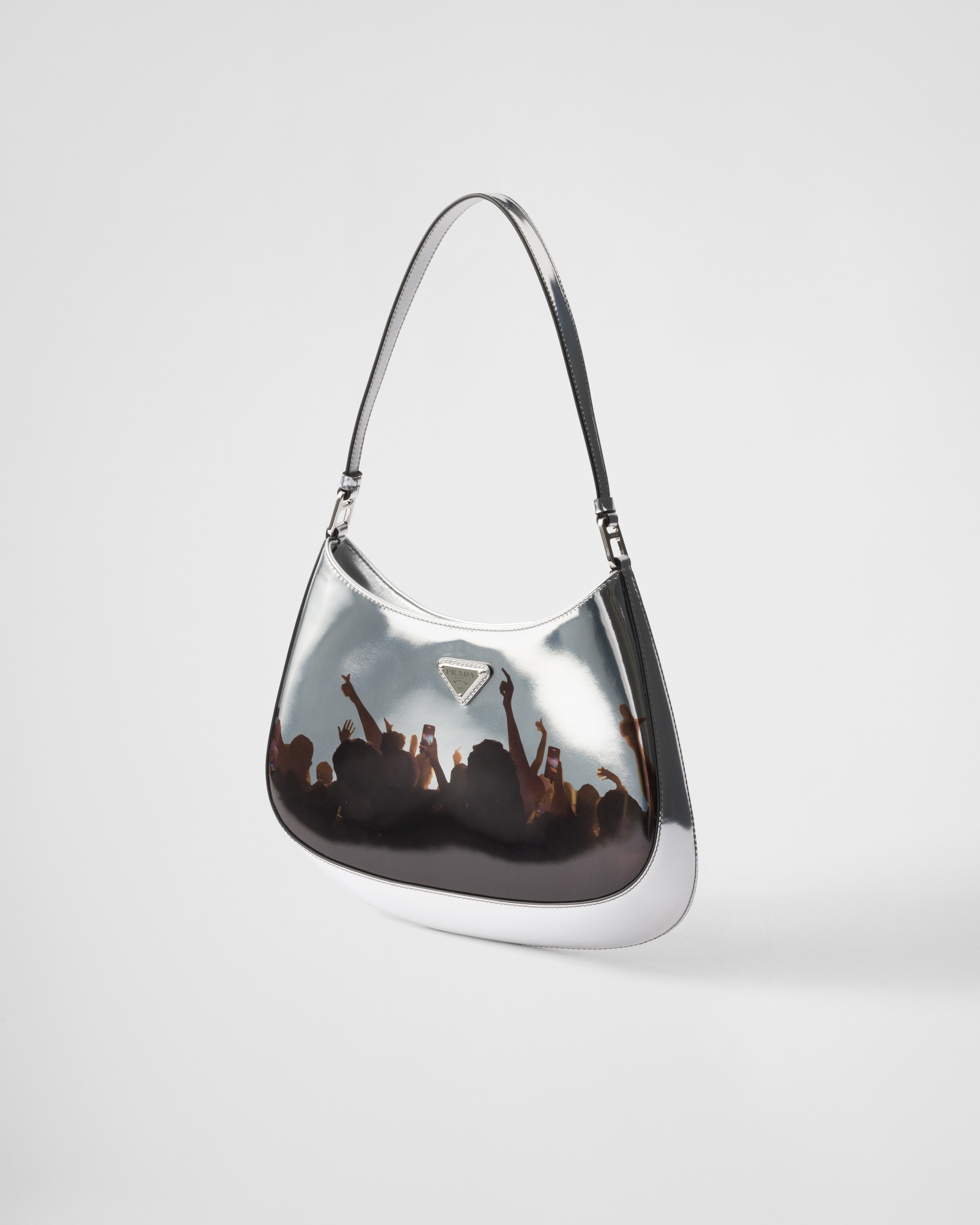 Prada Cleo printed brushed leather shoulder bag - 3