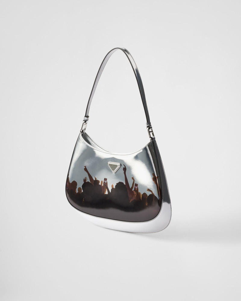 Prada Cleo printed brushed leather shoulder bag 3
