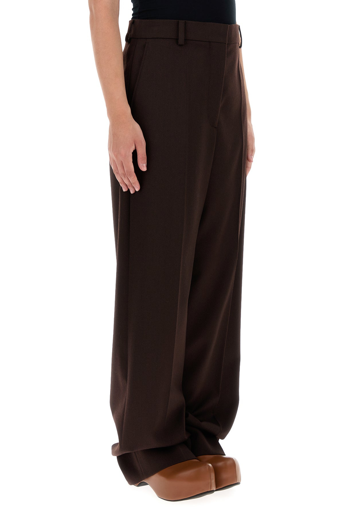 Dark brown twill pant - 3