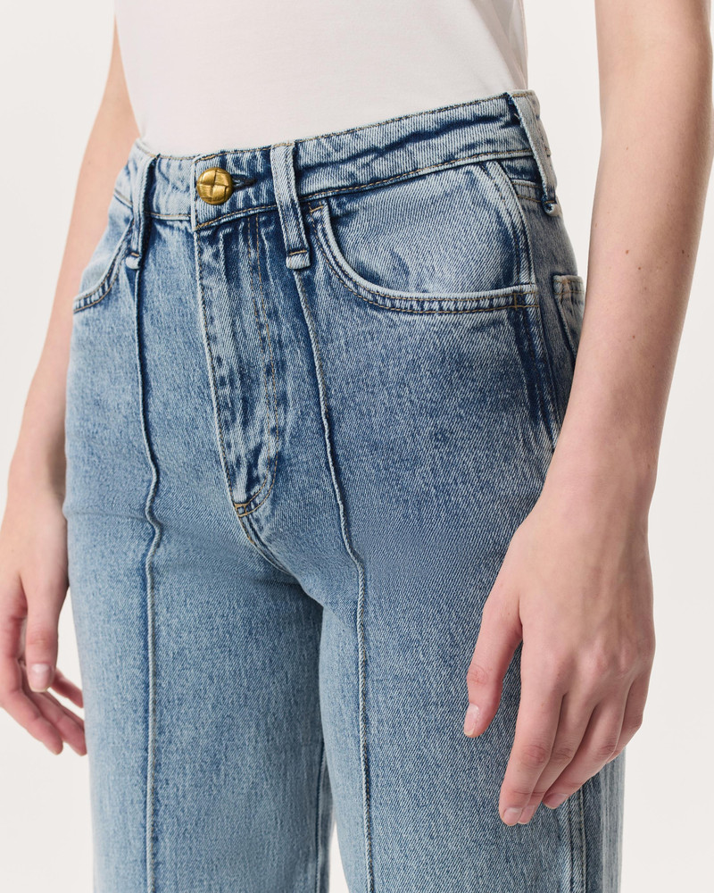 Skylar Wide-Leg Flare Jeans Vintage Stretch Denim 6
