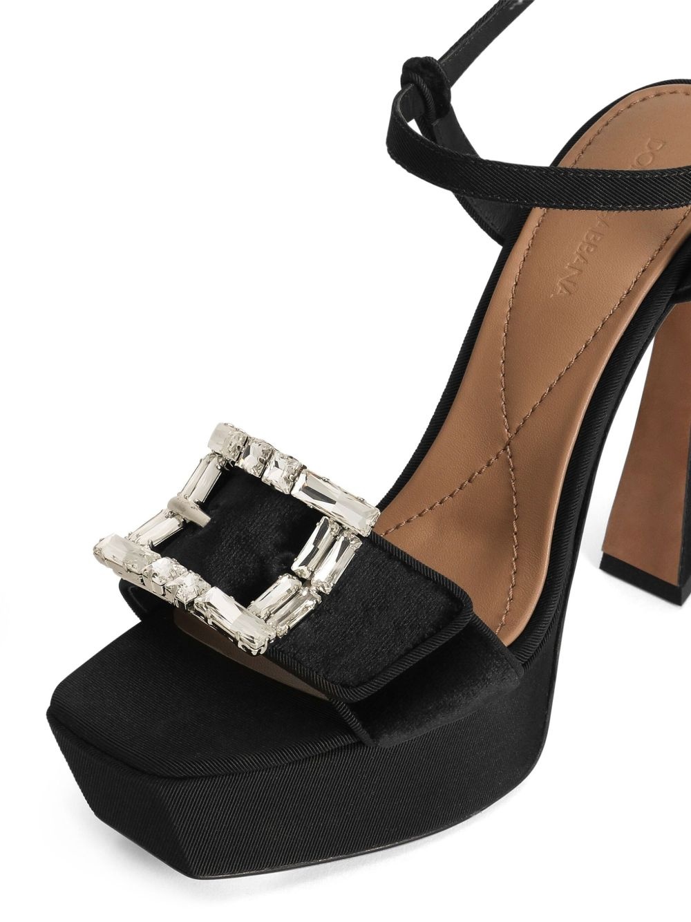 crystal-buckle sandals - 4