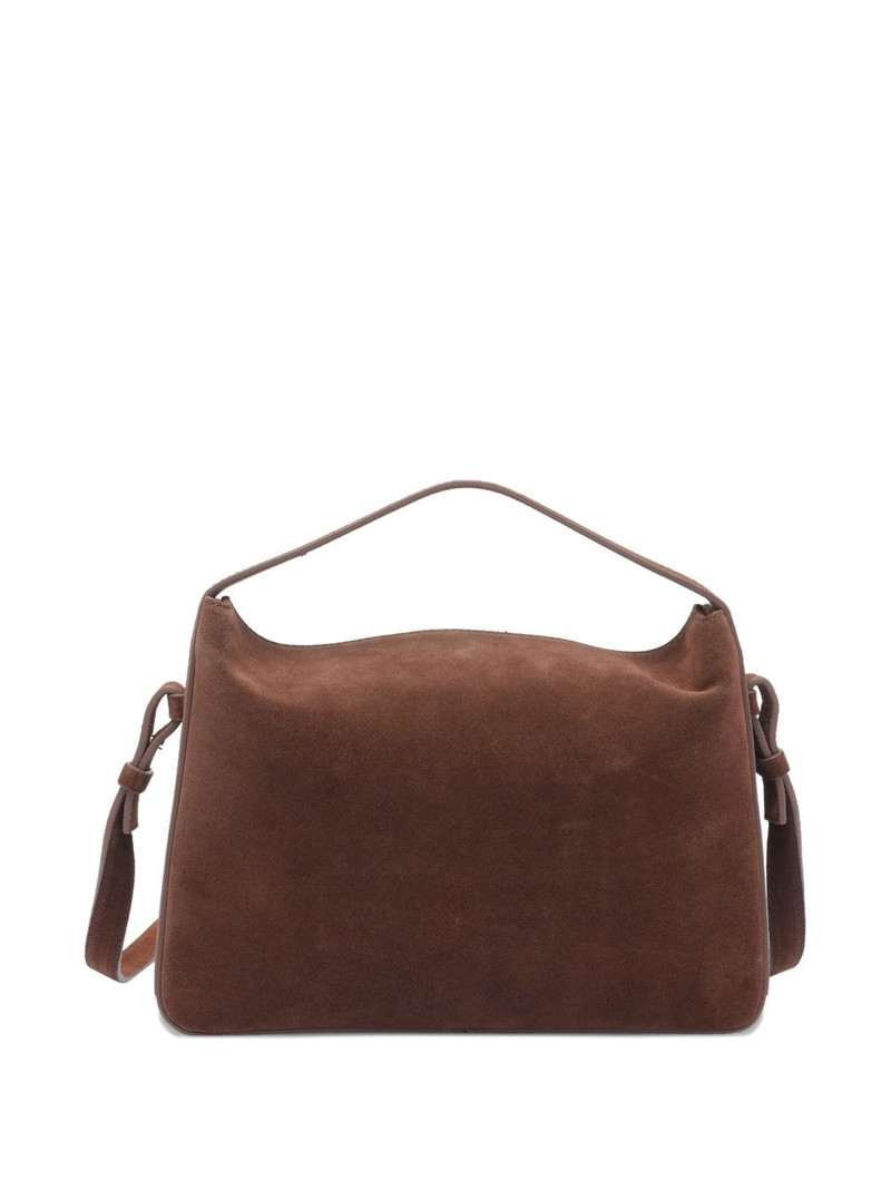 AESTHER EKME top-handle suede-leather shoulder bag outlook