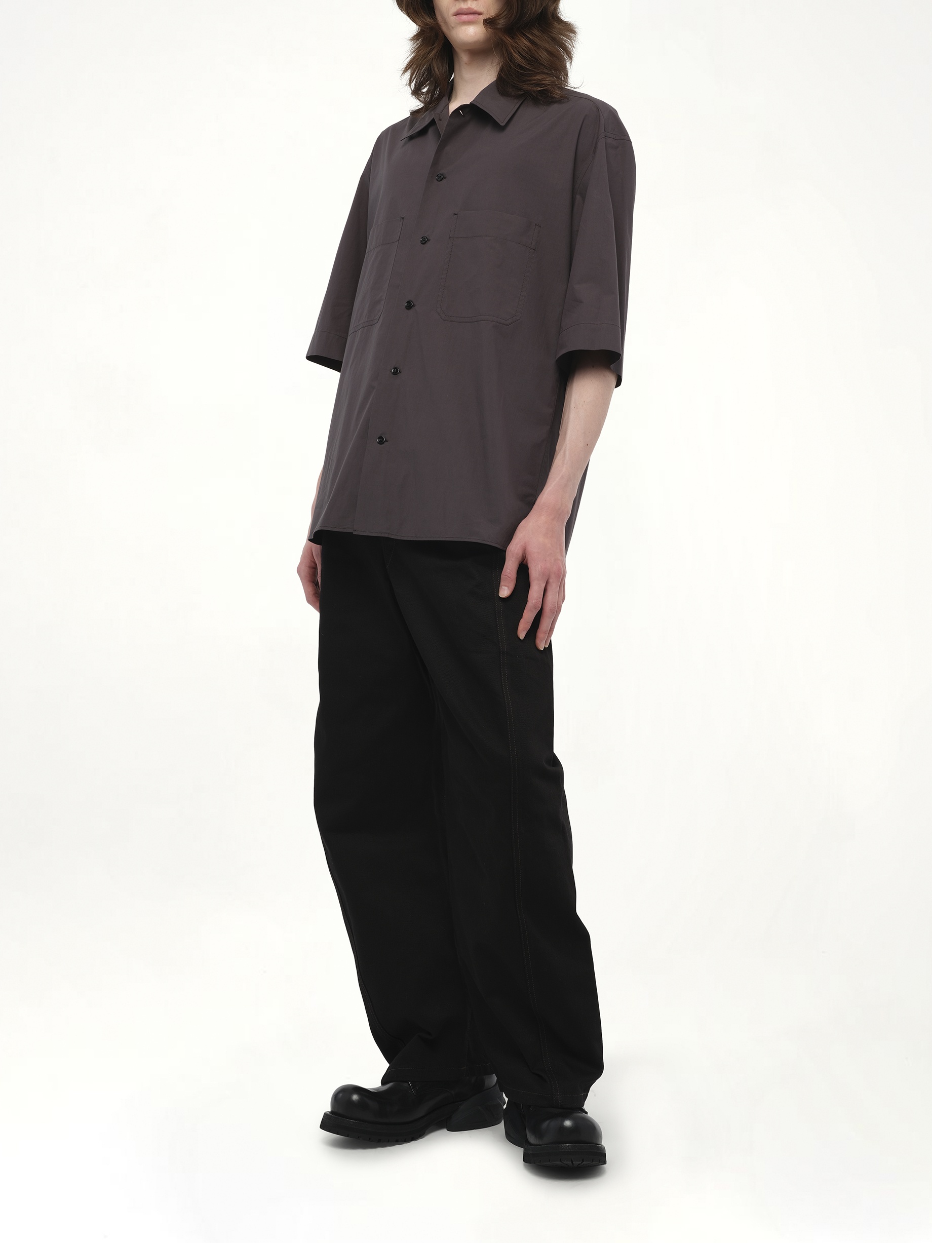 Convertible Shirt in Charcoal - 6