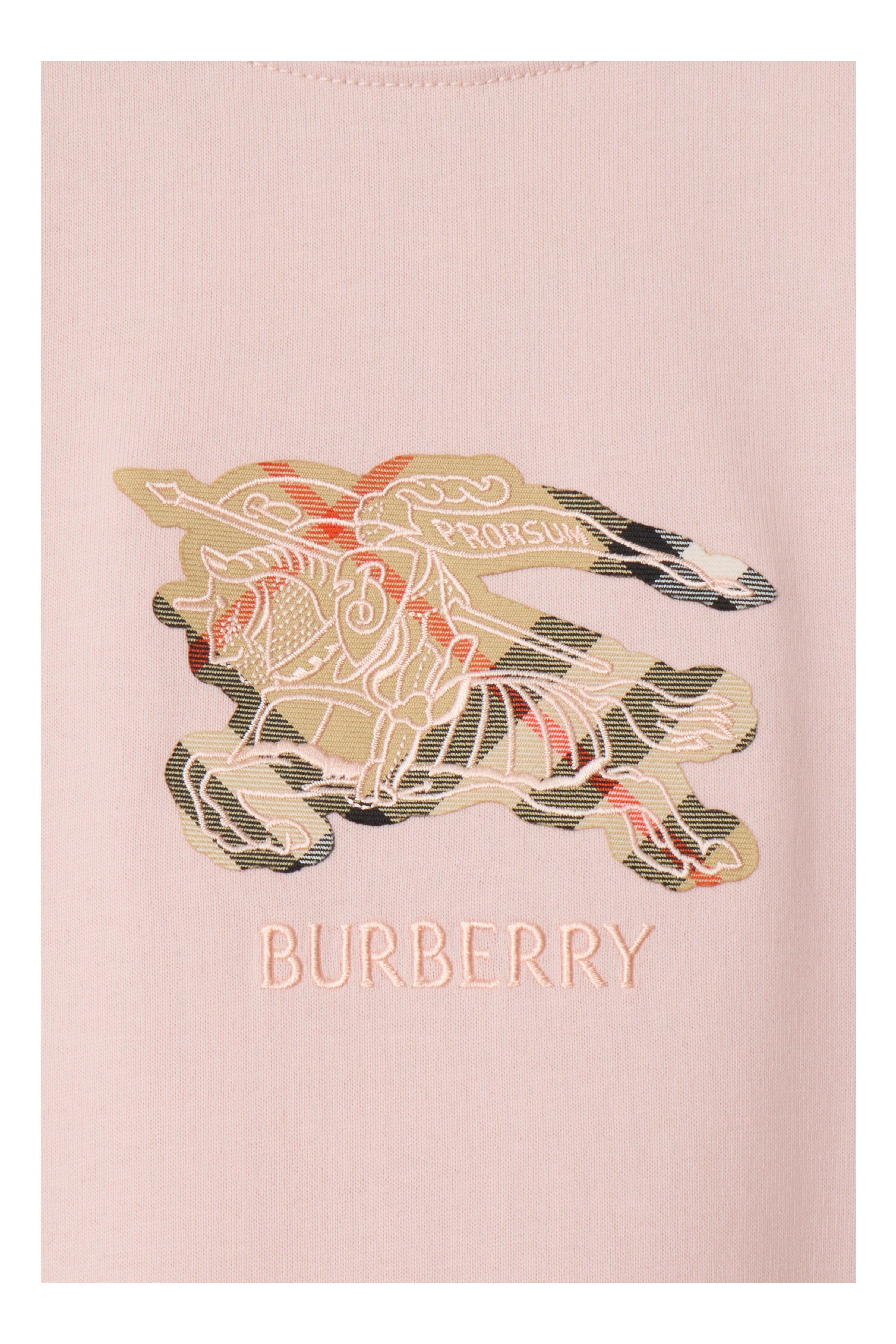 burberry EKD Check Cotton T-shirt in Bouquet Pink at Nordstrom - 4