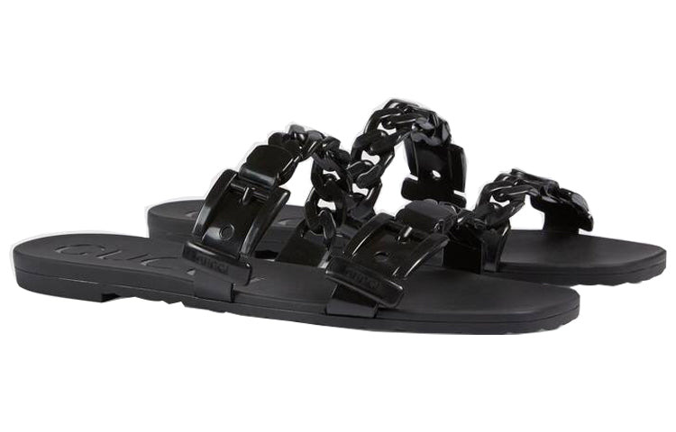 (WMNS) Gucci Rubber Slide Sandal 'Black' 624731-J8700-1000 - 3