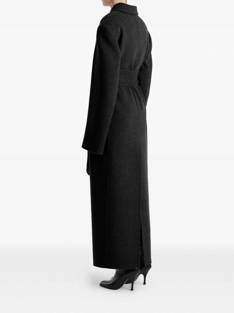 Belted collared coat 4