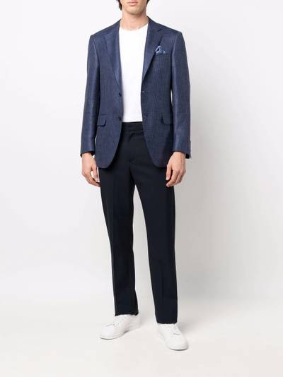 Canali houndstooth single-breasted blazer outlook