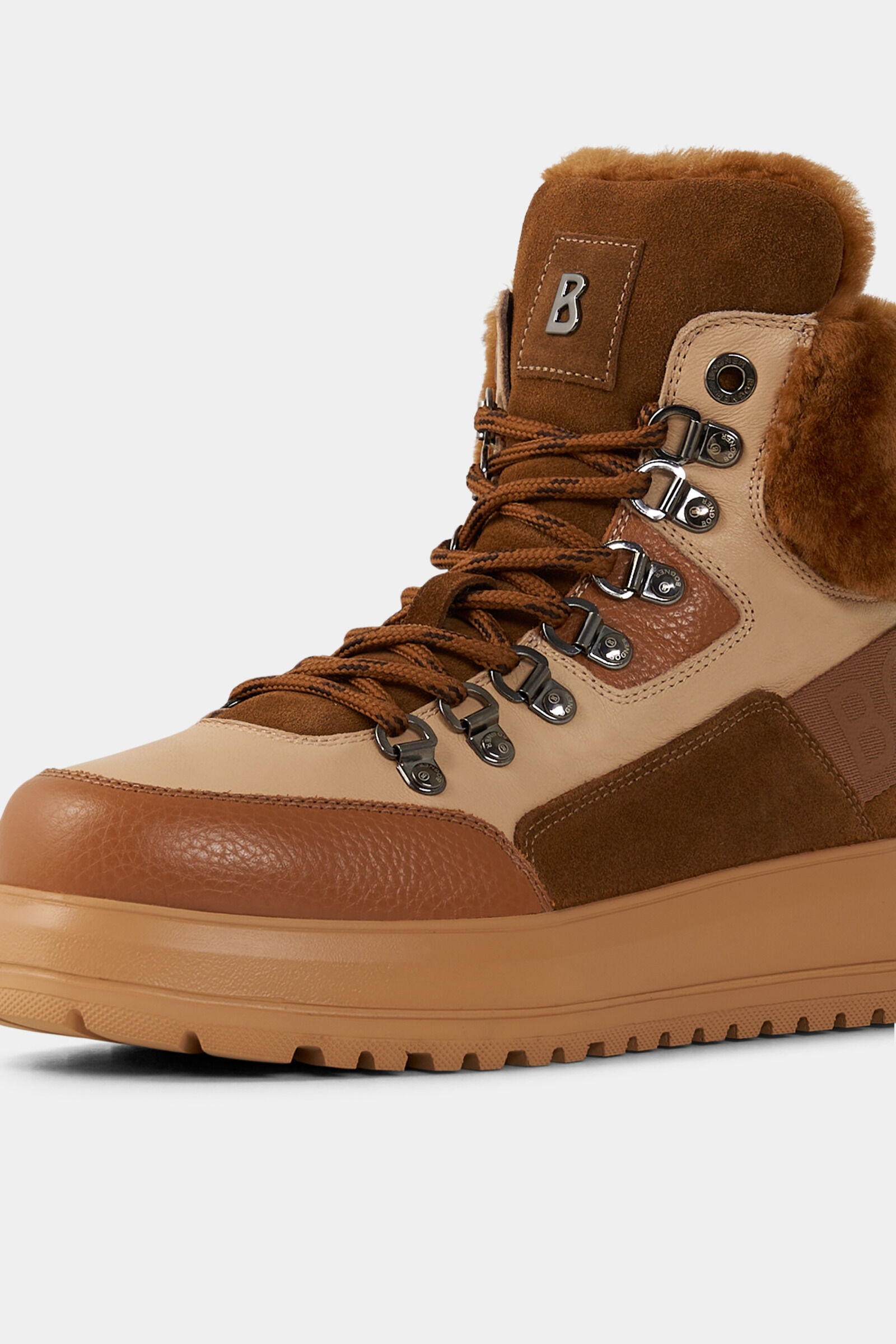 Antwerp High-top sneakers in Cognac/Beige - 7