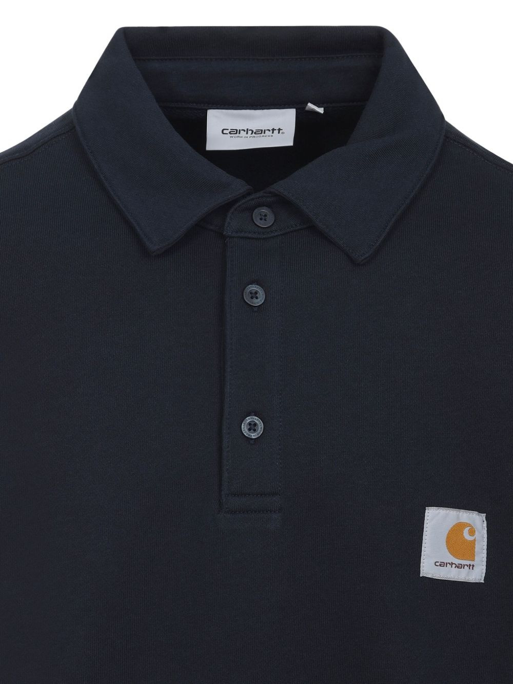 logo-patch polo shirt - 4