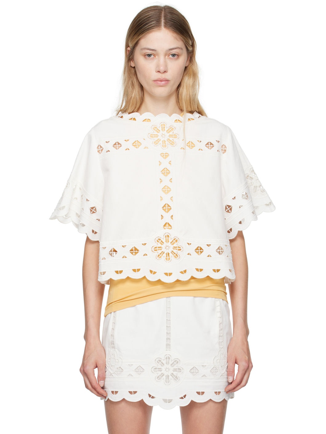 White Parissa Blouse - 1