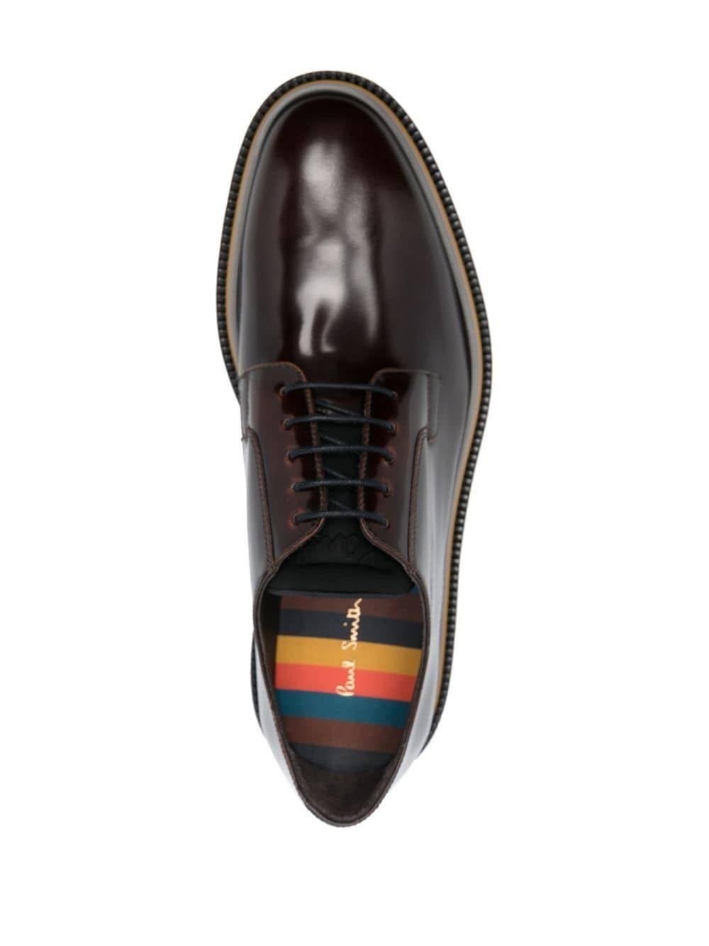 polished-effect derby shoes - 4