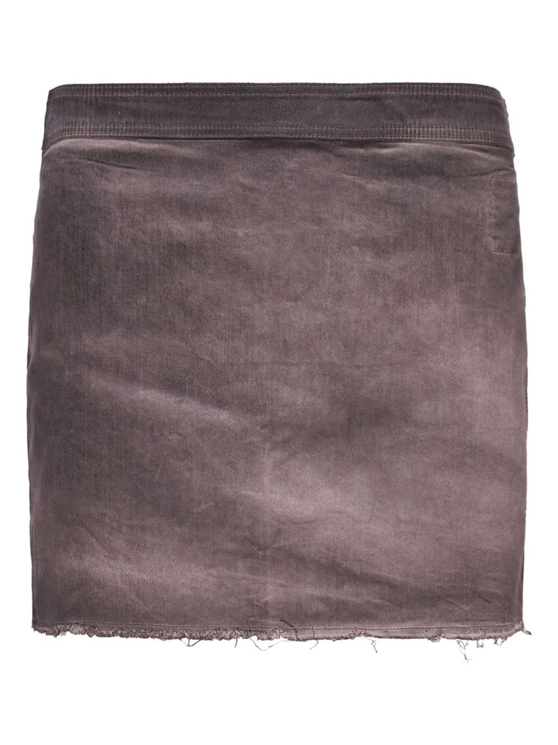 frayed-hem mini skirt 1