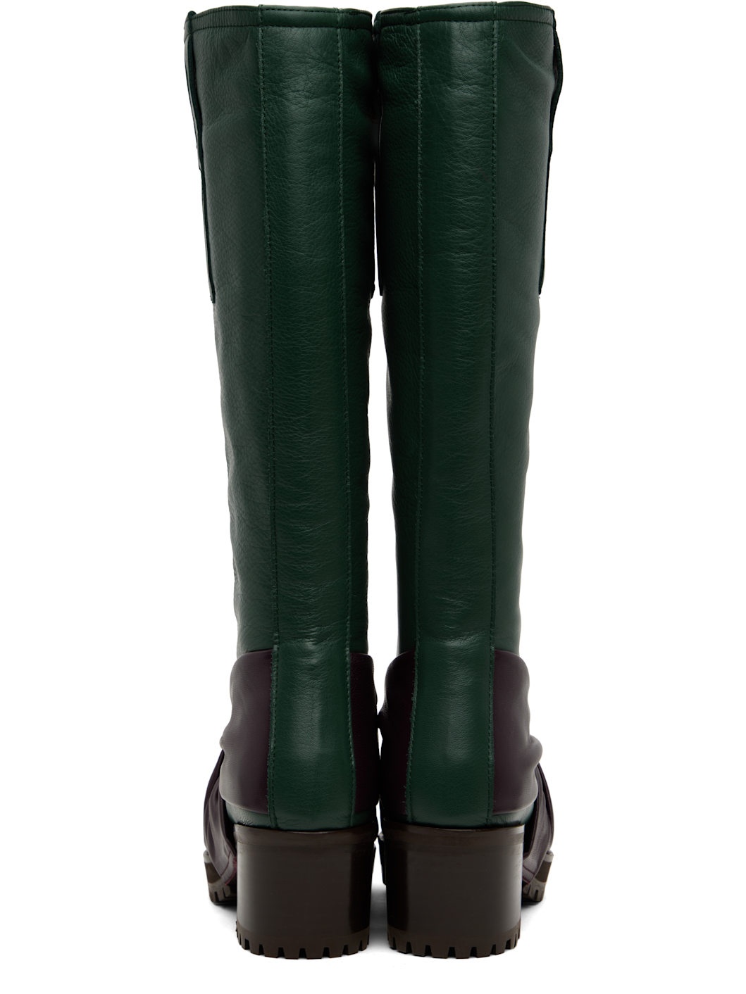 Green & Purple Knotted Riding Boots - 2