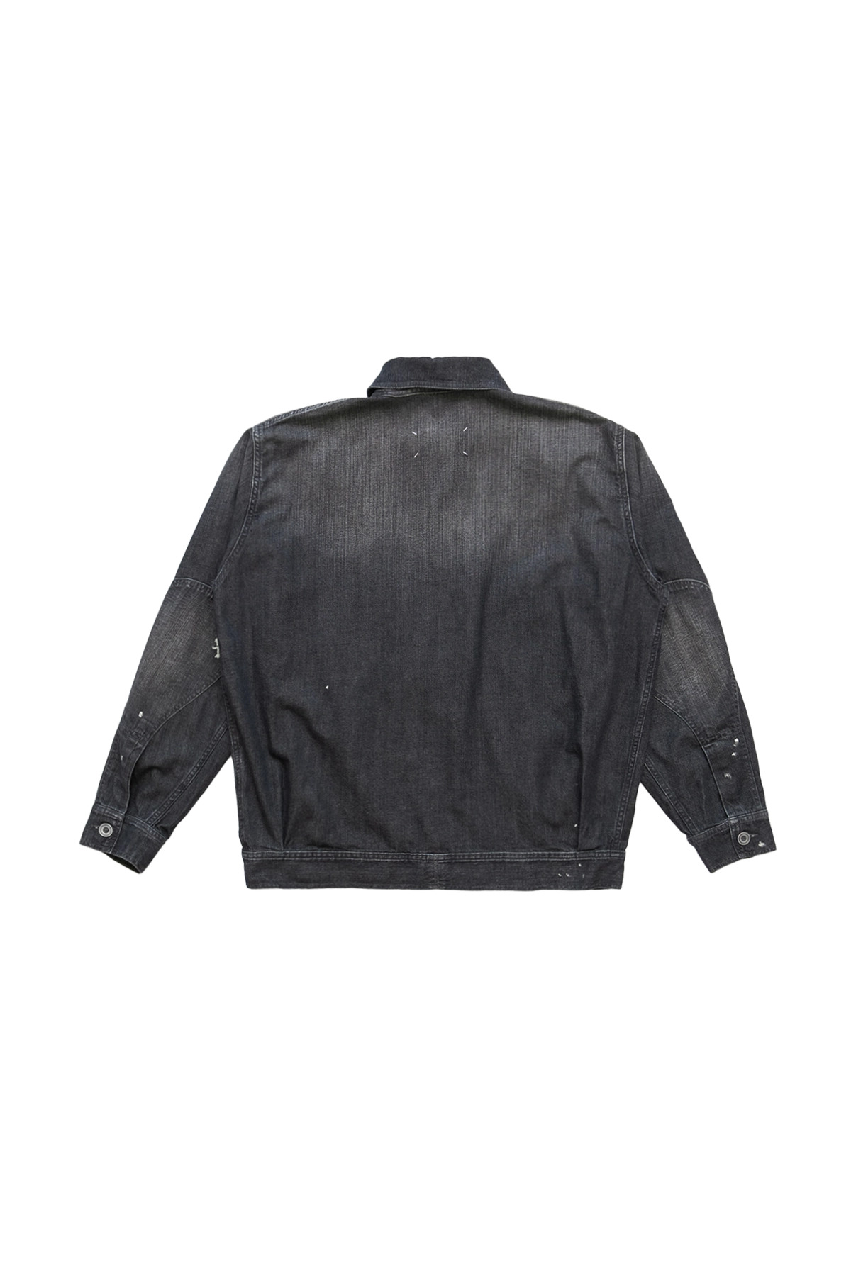 Maison Margiela Distressed Trucker Denim Jacket Black - 2