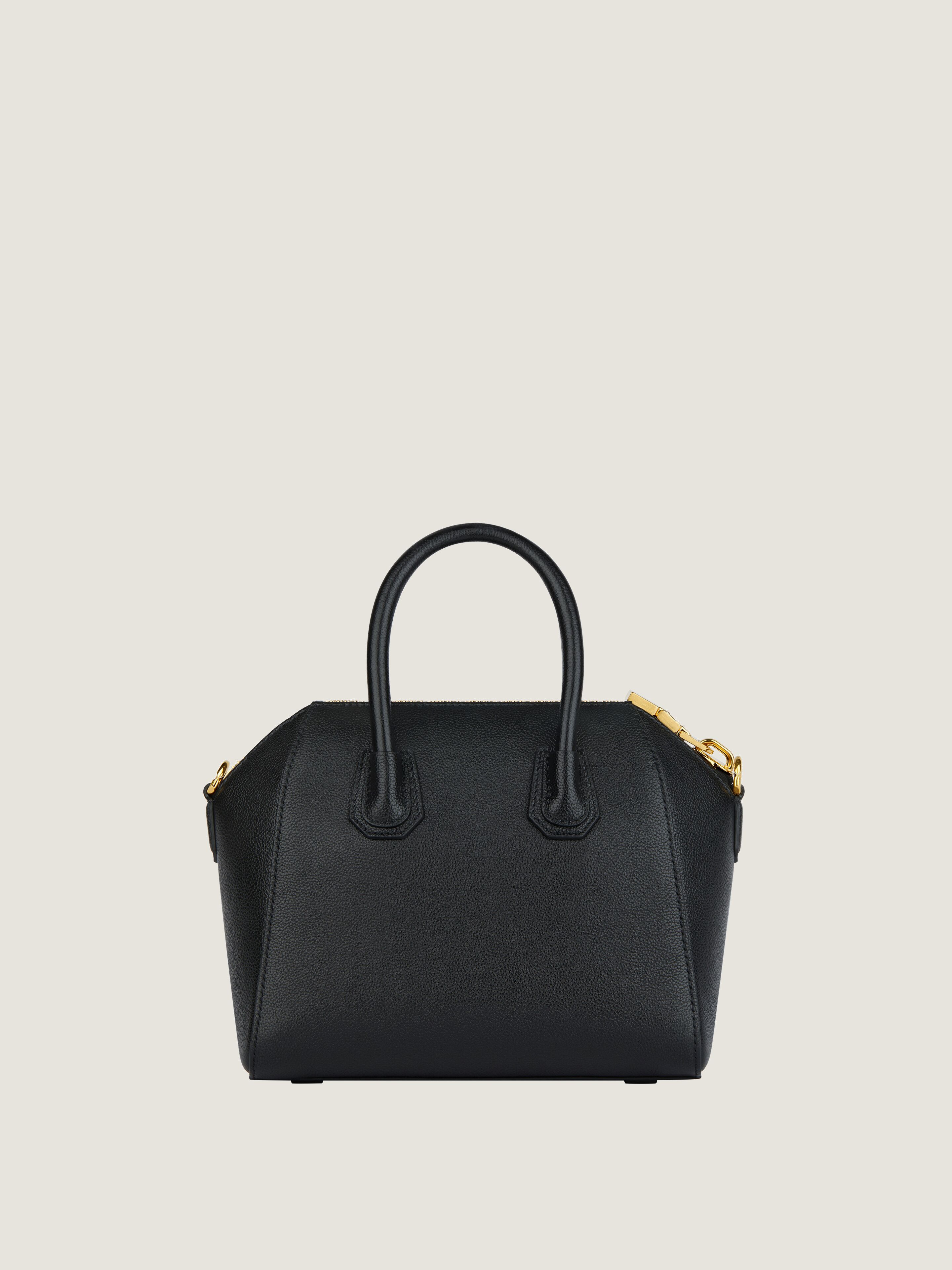MINI ANTIGONA BAG IN GRAINED LEATHER - 4