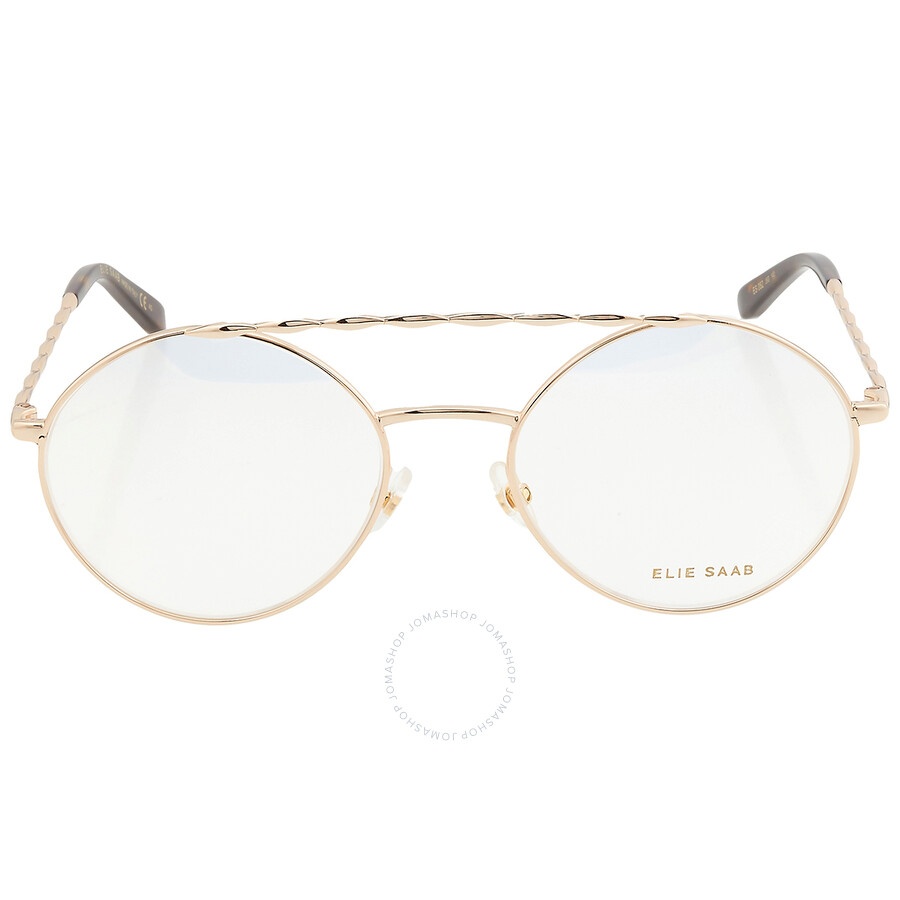 Elie Saab Demo Round Ladies Eyeglasses ES 052 J5G 55 - 1