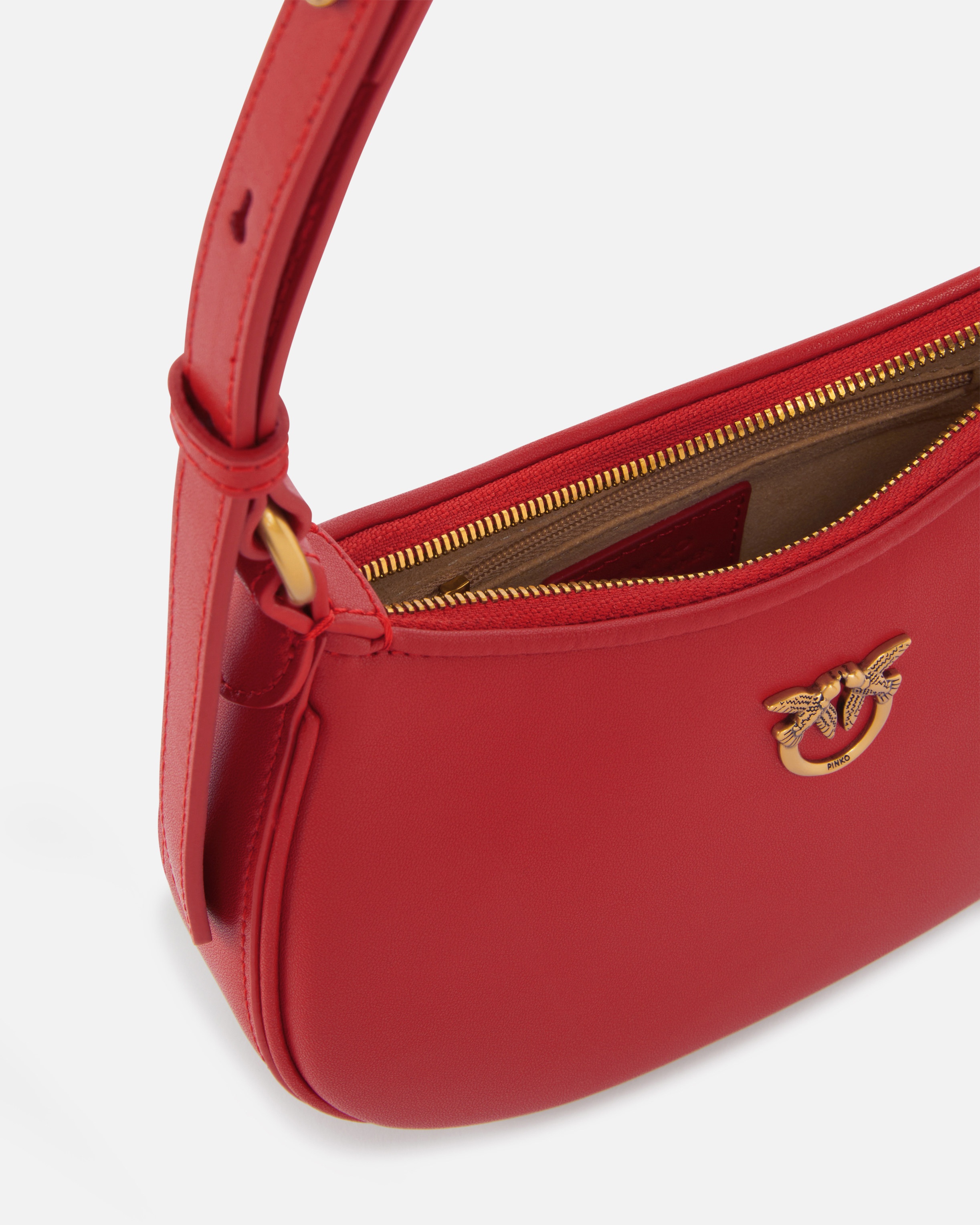 HALF MOON BABY LEATHER SHOULDER BAG - 4