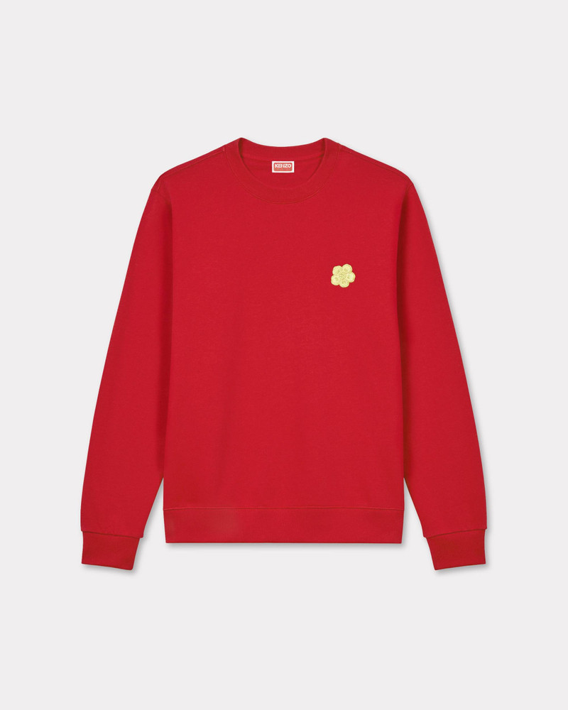 'Boke Flower' embroidered slim sweatshirt in cotton 1