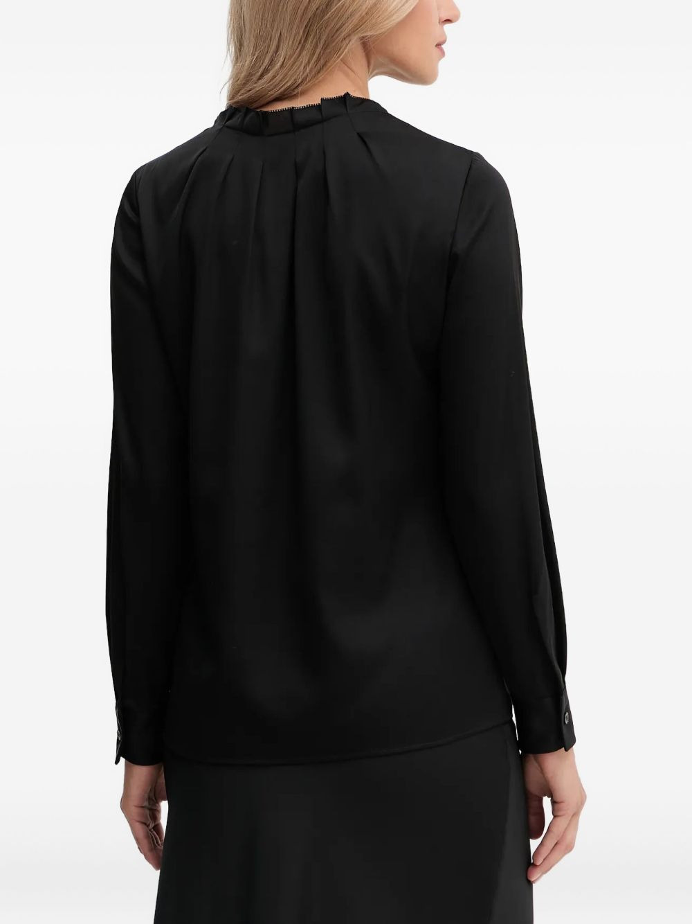 keyhole-neck blouse - 3