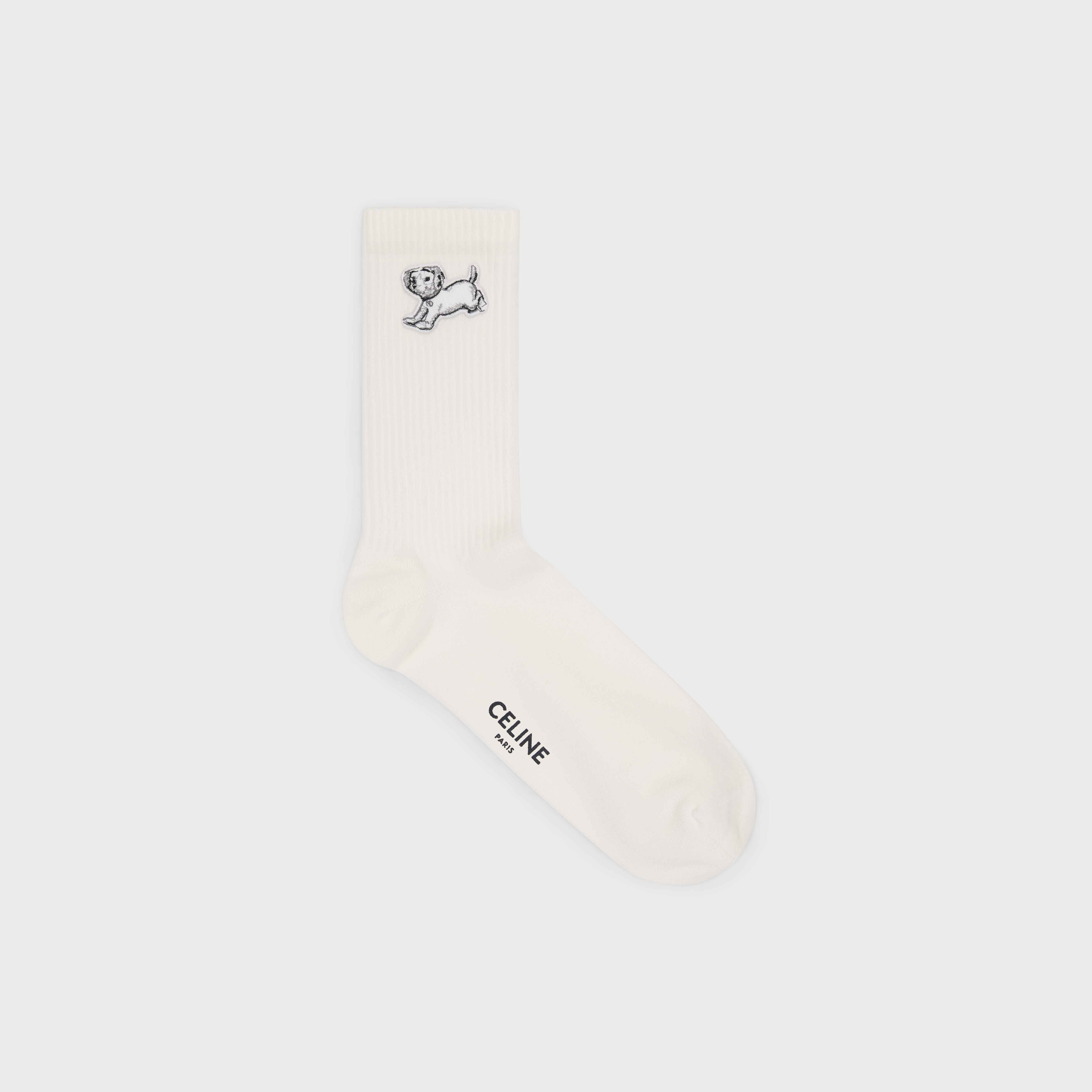 COTTON SOCKS WITH ARTIST EMBROIDERY - 1