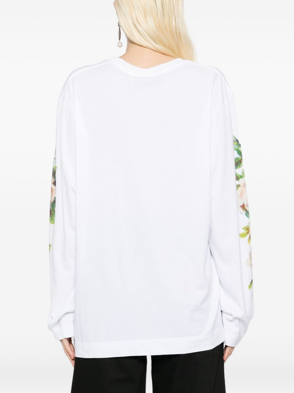 floral-print T-shirt - 4