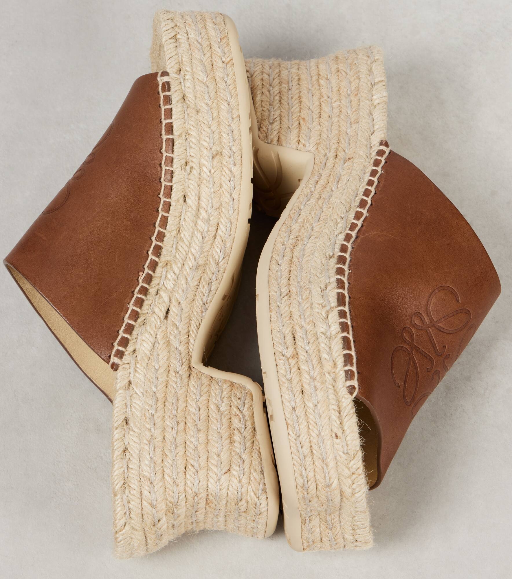 Paula's Ibiza Petal 80 leather espadrille wedges - 5