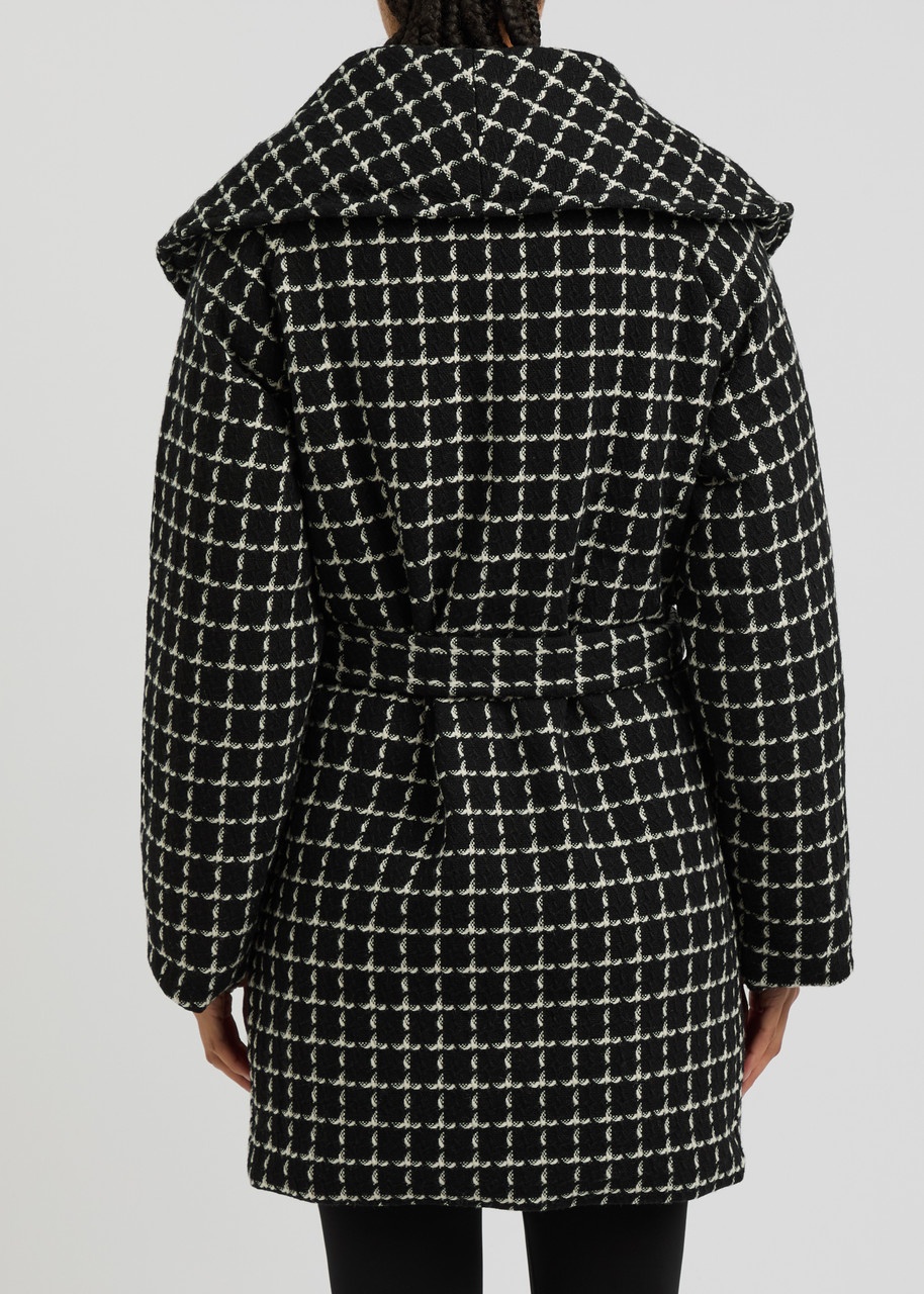 Varley Milla Checked Wool-blend Wrap Jacket - 3