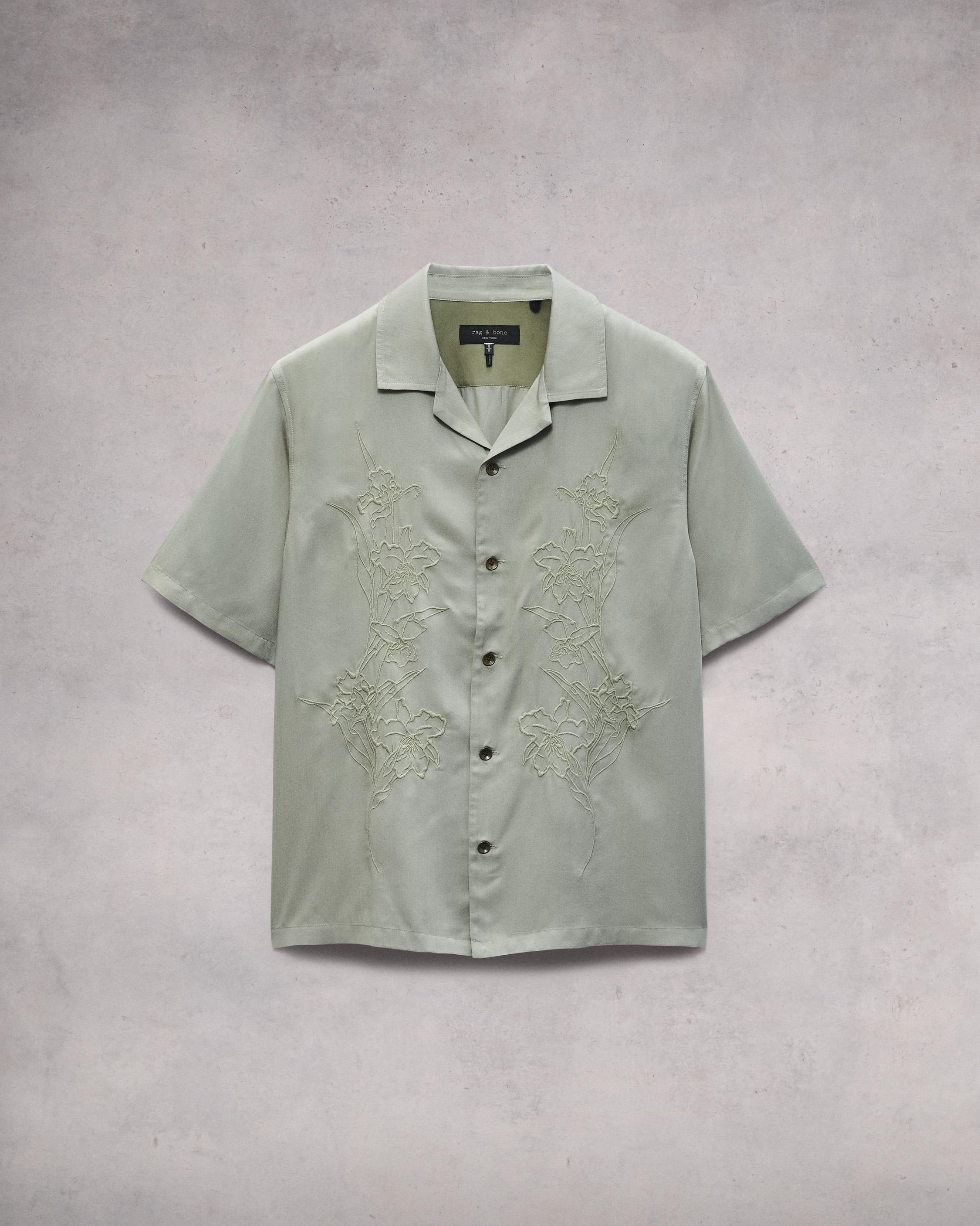 Avery Resort Embroidered Shirt
Relaxed Fit Button Down - 1