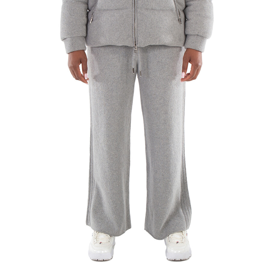 Moncler Charcoal Cashmere-Blend Relaxed-Fit Sweatpants - 3