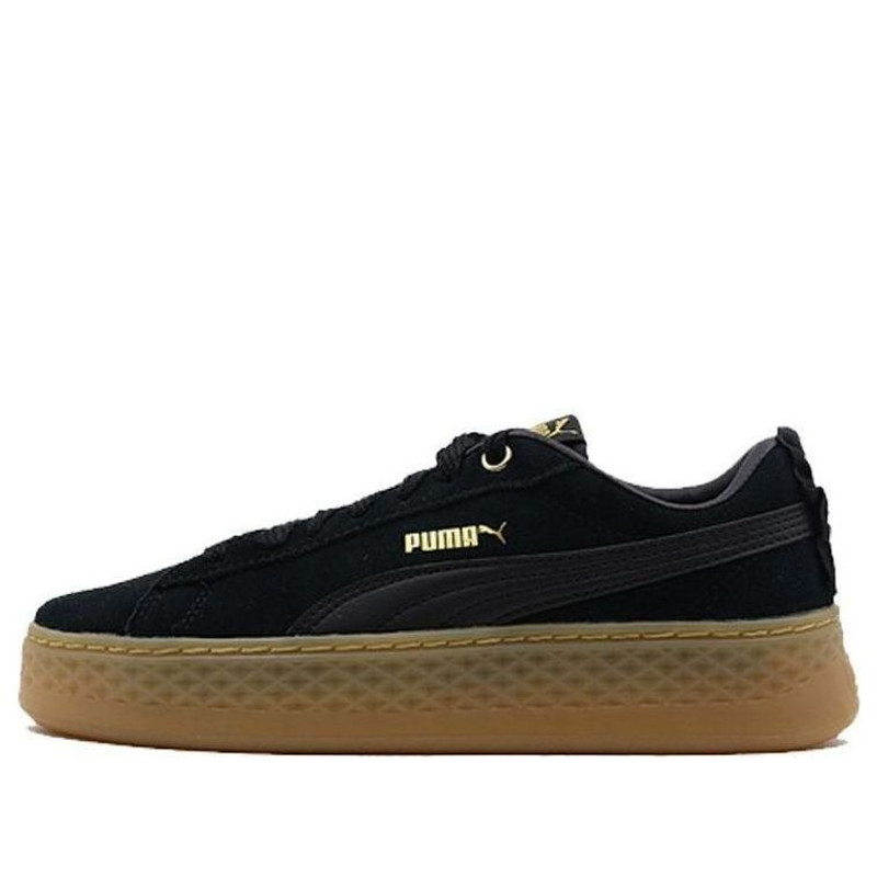 (WMNS) PUMA Suede Platform Elemental Steel Grey 'Black Gold' 366928-01 - 1