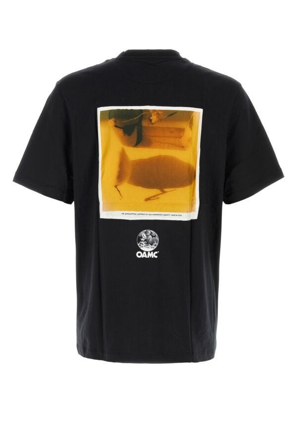 Tシャツ・カットソー OAMC Black Cotton T-Shirt OAMC_24E28OAJ12COT00914001_01.
