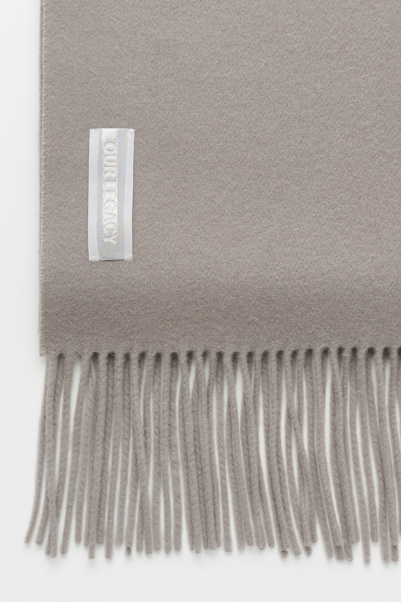 Estate Scarf Dark Cloud Double Wool - 2